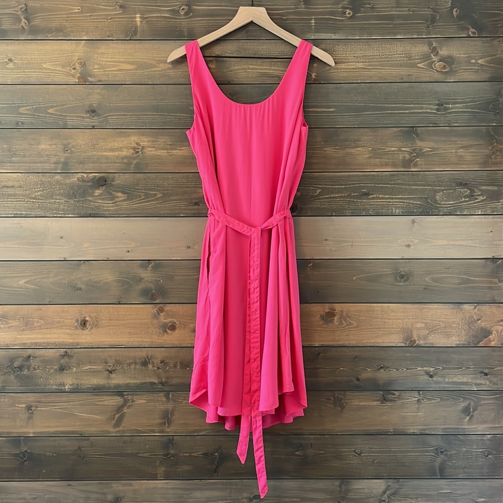 NWT GAP Small Tall Pin-tucked Swing Dress w/ Pockets - Picture 2 of 6